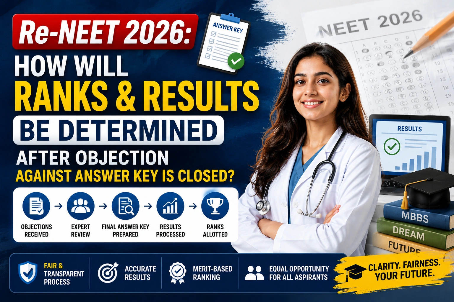 Re-NEET 2026: How Will Ranks & Results Be Determined After Objection Against Answer Key is Closed?